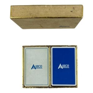 AIRCO AIRCRAFT Aviation Vintage Black White Double Deck Playing Cards 54 Cards